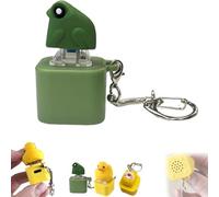 Frog Croaking Fidget Toy, portachiavi ricaricabile divertente con luci colorate, portatile ansia Relief Adult Fidgets Single Key for Adult (Rana)