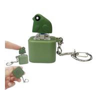 Frog Croaking Fidget Toy, Rechargeable Frog Croaking Keychain, Frog Croaking Stress Reliever with Colorful Lights, Stress Reliever for Anxiety & Sensory Fun (#1)