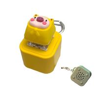 Frog Croaking Fidget Toy,Rechargeable Frog Croaking Keychain,Keyboard Fidget Clicker Toy with Colorful Lights,Fun & Portable Anxiety Relief Toys (Ducklings quack*2)