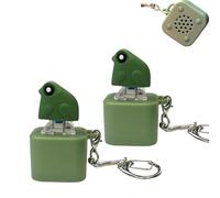 Frog Croaking Fidget Toy,Rechargeable Frog Croaking Keychain,Keyboard Fidget Clicker Toy with Colorful Lights,Fun & Portable Anxiety Relief Toys (Frogs croak)