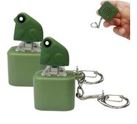 Frog Croaking Keychain Rechargeable Frog Fidget Toy, Fun Stress Reliever for Anxiety & Sensory Play, Portable Frog Croaking Stress Relief Toy (2 pezzi)