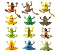FROG DART veleno realistica - Back questi piccoli modelli Freog in plastica colorati di Frog Frrog | Life Fostering Curiosity Tropical Simulation Frogs | Mini figure colorate di Froog per il gioco fa