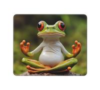 Frog Doing Yoga Tappetino Scrivania Piccolo Mouse Pad Comodo Tappetino per Mouse per Computer Ufficio Accessori Scrivania 25X30Cm