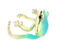 Frog Ear Cuffs Earrings - Resin Frog Open Ear Cuffs Ring | Vintage Toad Open Rineg Animal Finger Ring For Men, Kids, Children, All Ages