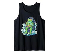 Frog Eating Ramen Kawaii Japanese Noodles Anime Gamer Canotta