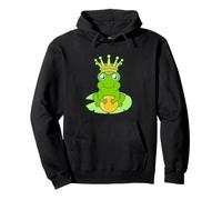 Frog Golden Rospo Re Fiaba Corona Palla Principe Carino Felpa con Cappuccio