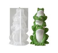 Frog Group Candle Mold - 3D Silicone Resin Mould, Aromatherapy Plaster Craft Mold | Frog Casting for Candle Making, Soap, Resin, Cement, DIY Projects, Home Accent, Holiday, Party, Gift