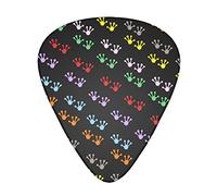 Frog Hands and Feet Confezione da 12 plettri per chitarra, include calibri sottili, medi e pesanti 3 misure per plettri elettrici per chitarra acustica