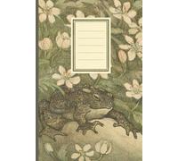 Frog in The Forest Illustration Lined Notebook: Vintage Theo van Hoytema Frog Illustrated Ruled Journal for School, College, Journaling 6"x9" Cream Pages