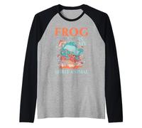 Frog Is My Spirit Animal Whisperer Froggy Toad Girino Maglia con Maniche Raglan
