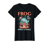 Frog Is My Spirit Animal Whisperer Froggy Toad Girino Maglietta