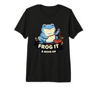 Frog It And Move On, Divertente Filato per Uncinetto, Idea Regalo Maglietta Premium
