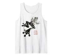Frog Japanese Ink Wash Traditional Asian Art Canotta