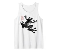 Frog Japanese Ink Wash Traditional Asian Art Canotta