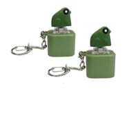 Frog Keychain with Croaking Sound, Rechargeable Fidget Toy with Colorful Lights, Fun Stress Relief and Sensory Toy, for Kids Adults Office and On-The-Go (2)