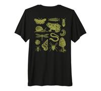 Frog Mushroom Moth Vintage Biology Goblincore Aesthetic Maglietta Premium