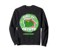 Frog Nation Divertente Crypto Investire Trading Felpa