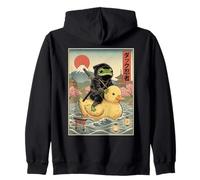 Frog Ninja Giappone Vintage Giapponese Ukiyo-e Art Felpa con Cappuccio