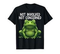 Frog Not Involved Not Concerned Sarcastic Humor Men Kids Maglietta