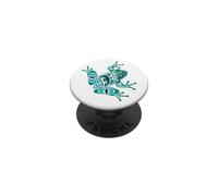 Frog Pacific Northwest Native American Indian Style Art PopSockets PopGrip Adesivo