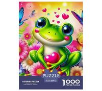 Frog, Puzzle Da 1000 Pezzi, Gioco Stimolante Con Competizione Amichevole, Sfida Mentale E Divertimento, Hobby Perfetto Per Gruppi, Incontri E Momenti Conviviali, Adatto A Partire Dai 12 Anni, 52x38c