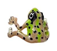 Frog Rings, Adjustable Tree Frog Shaped Jewelry, Zinc Alloy, Cute Vintage Finger Band, Realistic Animal Design, Funny Stocking Stuffer For Women, Girls, Gift For Nature Lovers