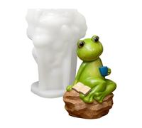 Frog Silicone Mold - Stampo per decorazioni da giardino in silicone antiaderente - Clay Candle Making Mould, Plaster Candle Crafting for Decor | Outdoor Home Yard Pathway Backyard Patio Driveway