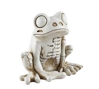 Frog Skeleton Figurines - Resin Animal Skull Sculptures, Creativee Tiny Halloween Decoration, Uniquee Spooky Scene Ornament, Artistic Tabletop Accent | Long-Tail Collectible Display, Placement Party