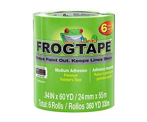 Frog Tape Multi-Surface Striscia di pittori: 0.94 in. x 60 yds. (verde) / 6-pack [6 rotoli/confezione]
