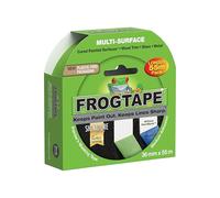 Frog Tape Nastro coprente verde per pittori multi superficie, per pittura e decorazione di interni per linee nitide e senza sbavature di vernice, 36 mm x 55 m