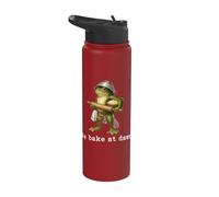 Frog We Bake At Dawn Funny Saying Quote Funny Stainless Steel Insulated Water Bottle