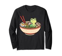 Frog Whisperer Ramen Eater Froggy Rospo Girino Anfibio Maglia a Manica