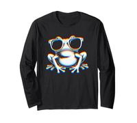 Frog with Sunglasses Electronic Dance EDM Rave Festival Maglia a Manica