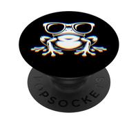 Frog With Sunglasses Electronic Dance EDM Rave Festival PopSockets PopGrip Adesivo