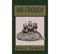 Frog Word Search Puzzle Book: Word search book whit easy to read print 6x9 inches,110 pages 50+Puzzles