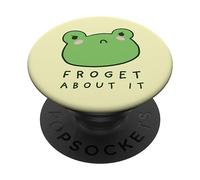Froget About It - Cute Grumpy Aesthetic Frog PopSockets PopGrip Adesivo