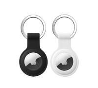 Frogetu 2 custodie per Airtag e portachiavi, silicone, supporto Apple, ciondolo Air Tag