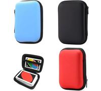Frogetu 3 Pcs Custodia Carte da Gioco,Custodia per Carte Impermeabile e Resistente All'umidità,Borsa Portaoggetti per Giochi di Carte, Scatola Protettiva per Gioco di Carte(rosso,blu,nero)