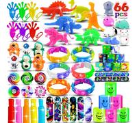 Frogetu Set di 66 regalini di compleanno per bambini, regalo di compleanno per bambini, Popular Fidget, giocattoli per feste, Goodie Bags Fillers per regali di compleanno, giocattoli e premi di classe
