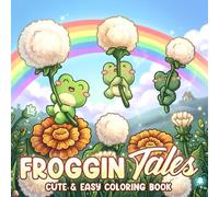 Froggin Tales Coloring Book: A Coloring Page for Adults and Teens Featuring Cute Frogs, Enchanted Lily Pads and Cozy Adventures for Relaxation