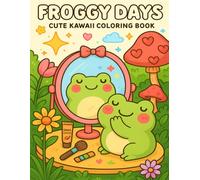 Froggy Days: A Kawaii Frog Adventure Coloring Book for Kids and Adults