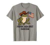 Frogs Against Fascism Anti-Fascism Frog off to Fight Fascism Maglietta