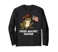 Frogs Against Fascism Anti-Fascism off to Fight Fascism Frog Maglia a Manica