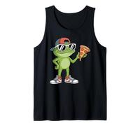 Frogs Amphibian Kids, Eating Pizza Funny Frog Canotta