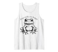 Frogs Make Me Hoppy Funny Happy Pun Anfibio Rana Umorismo Canotta