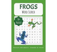 Frogs Word Search Book: Fun Frog Word Search With Over 50 Puzzles to Solve | 6x9 inches, 110 pages | Great Gift For Frog Lovers, Relaxing, & Free Time