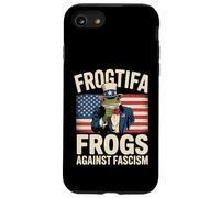 Frogtifa Rane contro il fascismo Bandiera Resistere No Kings Custodia per iPhone SE (2020) / 7/8