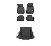 FROGUM ProLine 3D Esclusivi Tappetini auto in gomma e vasca baule bagagliaio con logo su misura per BMW Serie 1 E87 2004-2011I I bordi più alti