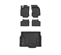 FROGUM ProLine 3D Esclusivi Tappetini auto in gomma e vasca baule bagagliaio con logo su misura per Opel Astra H 2004-2014I I bordi più alti