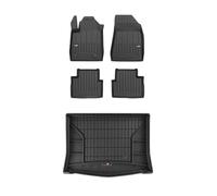 FROGUM ProLine 3D Esclusivi Tappetini auto in gomma e vasca baule bagagliaio con logo su misura per Alfa Romeo Giulietta 2010-2020I I bordi più alti